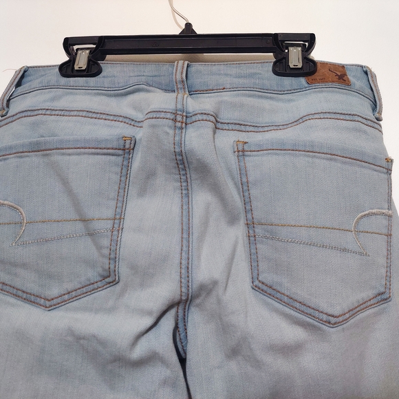 American Eagle Outfitters Light Blue Skinny Jeans Women Denim Casual Jegging - Picture 5 of 7